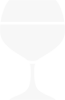 Copa de cristal vacía